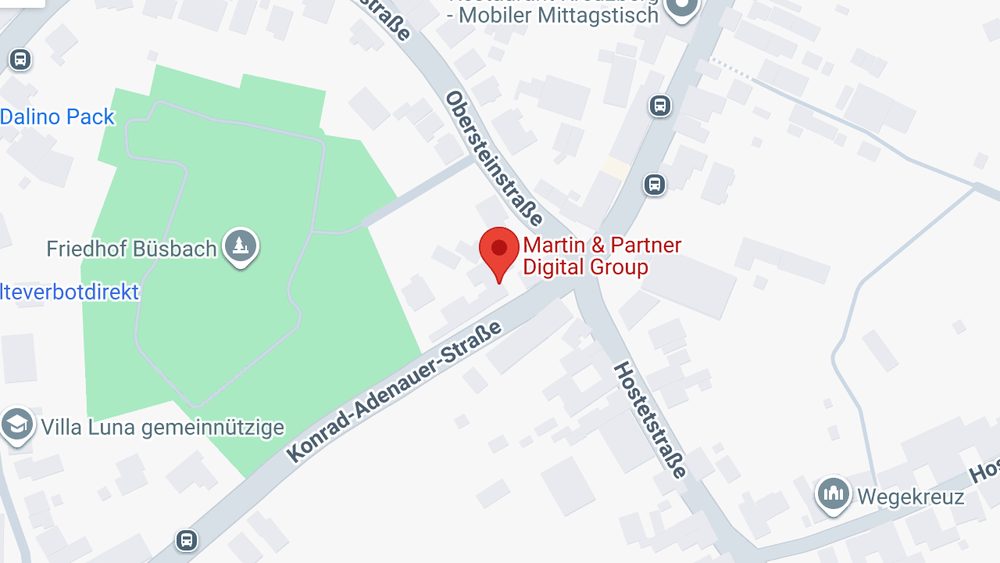 Karte: Martin & Partner Digital Group