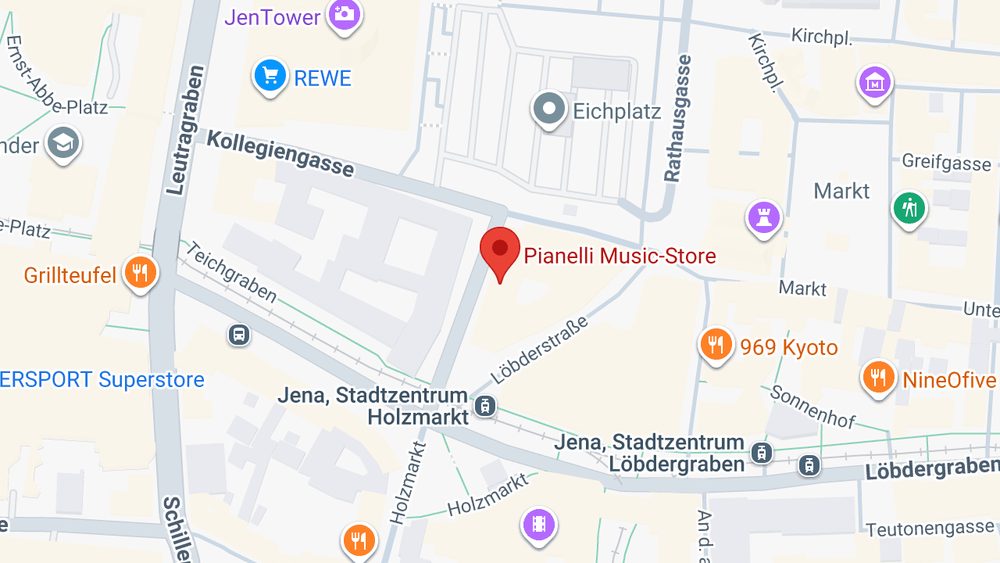 Karte: Pianelli Music-Store