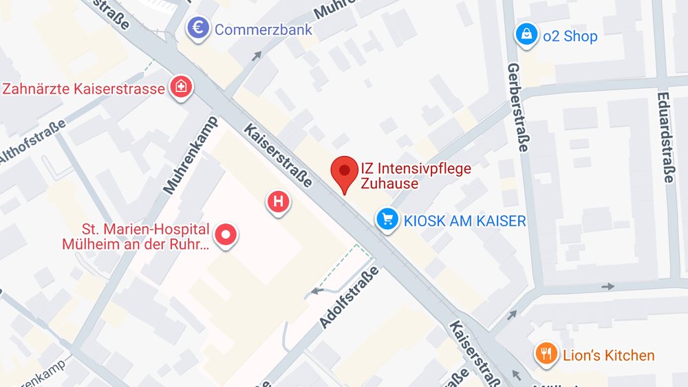 Karte: IZ Intensivpflege Zuhause GmbH
