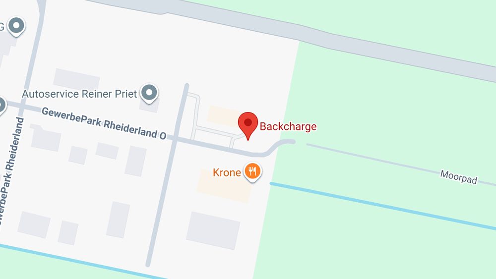 Karte: Backcharge-Ladestation