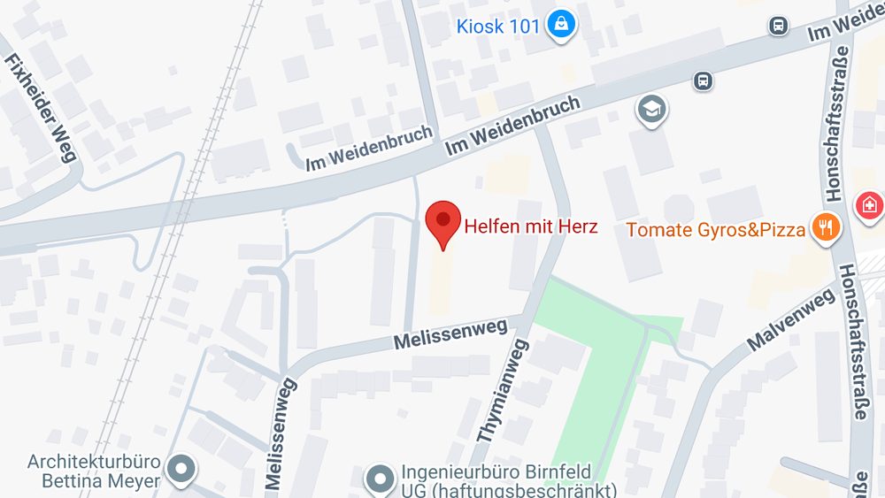Karte: Helfen mit Herz