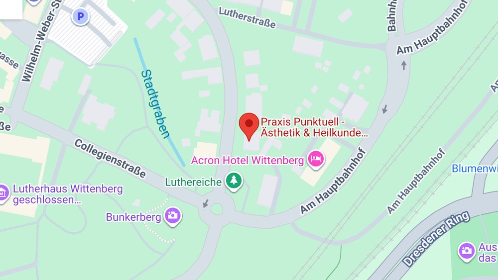 Karte: Praxis Punktuell – Ästhetik & Heilkunde Susann Baum & Stefan Schultz