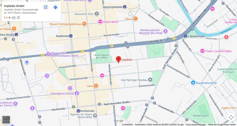 Karte: Impledio GmbH