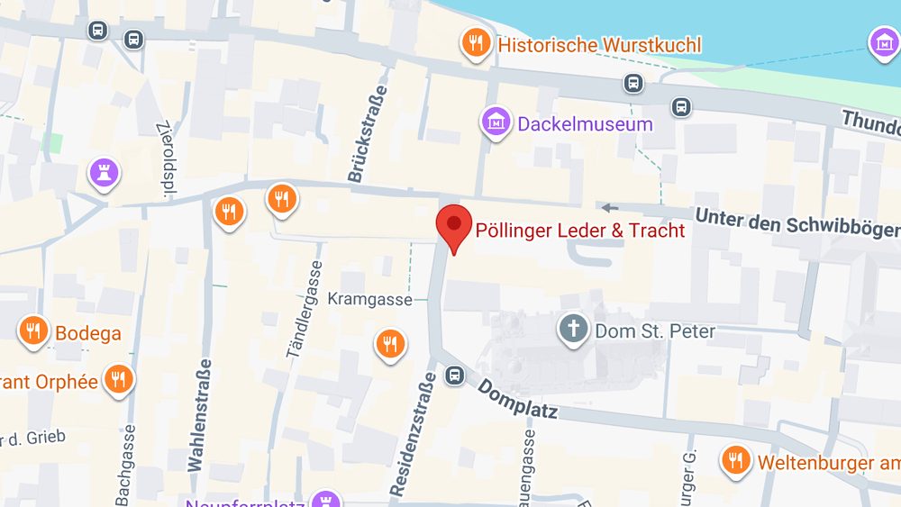 Karte: Pöllinger Leder & Tracht