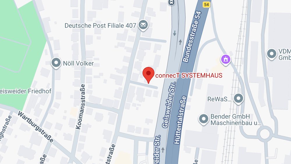 Karte: connecT SYSTEMHAUS AG