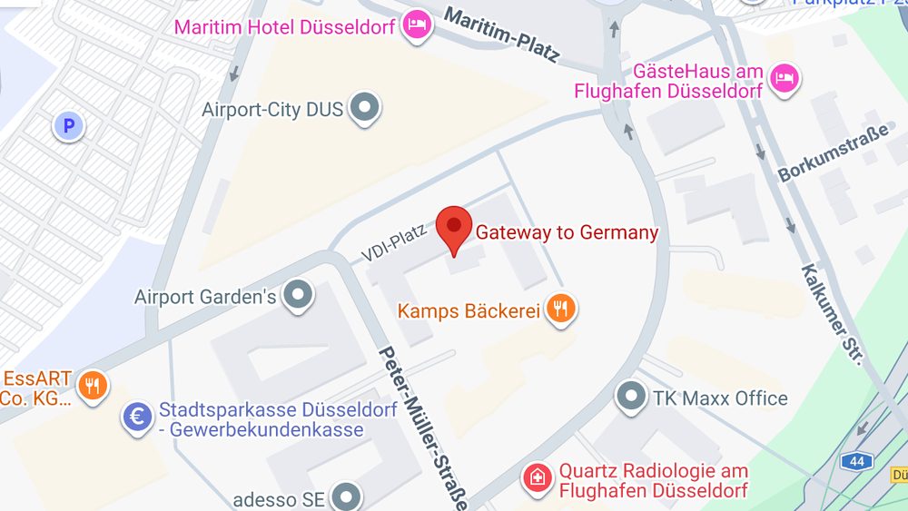 Karte: Gateway to Germany GmbH
