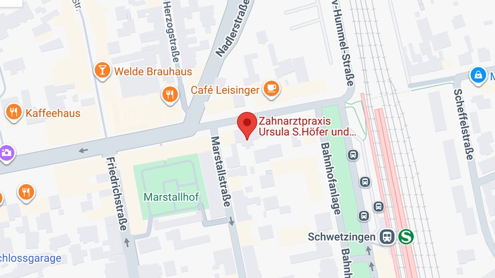 Karte: Zahnarztpraxis Ursula S.Höfer und Waldemar C. Höfer