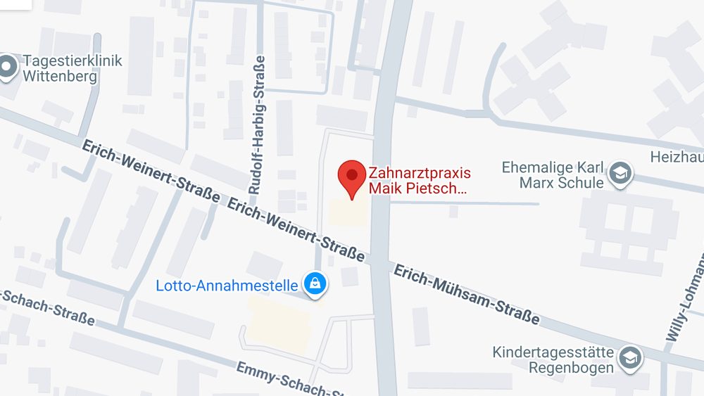 Karte: Zahnarztpraxis Maik Pietsch – Lutherstadt Wittenberg