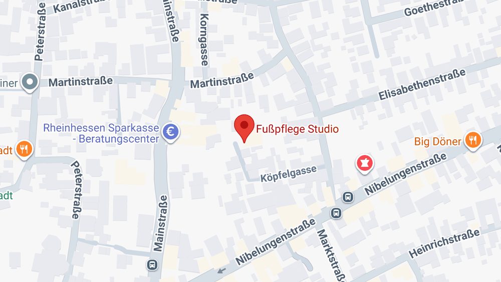 Karte: Fußpflege Studio
