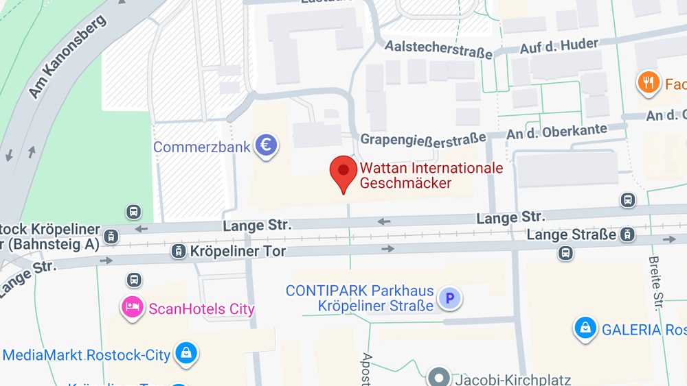 Karte: Wattan Internationale Geschmäcker