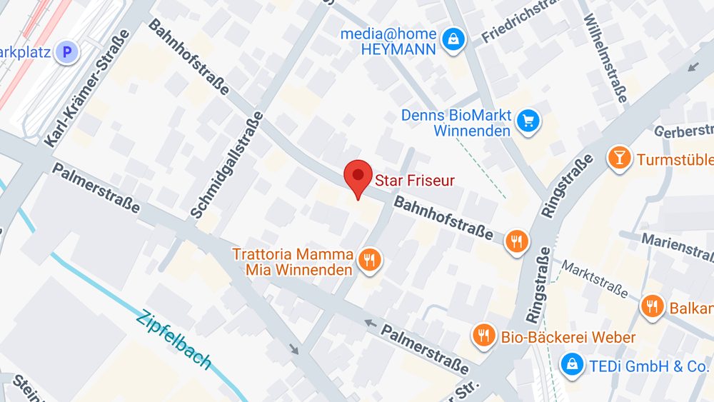 Karte: Star Friseur