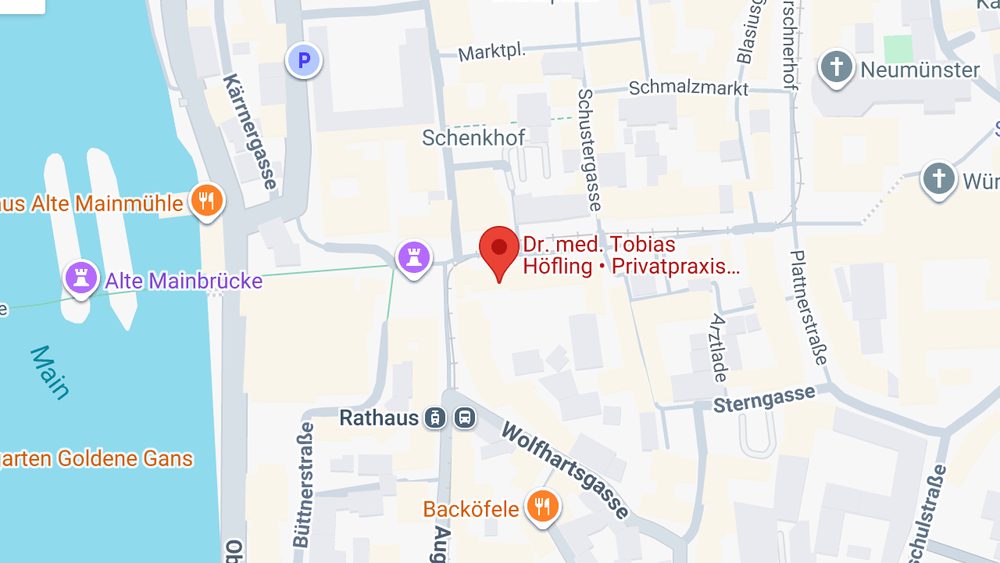 Karte: Dr. med. Tobias Höfling • Privatpraxis für Psychotherapie