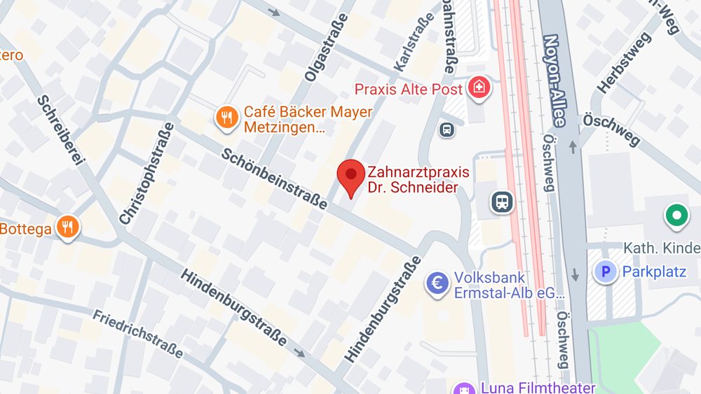 Karte: Zahnarztpraxis Dr. Schneider