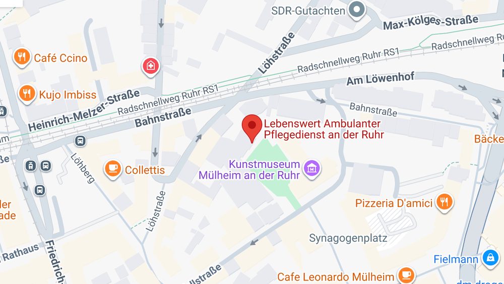 Karte: Lebenswert Ambulanter Pflegedienst an der Ruhr GmbH