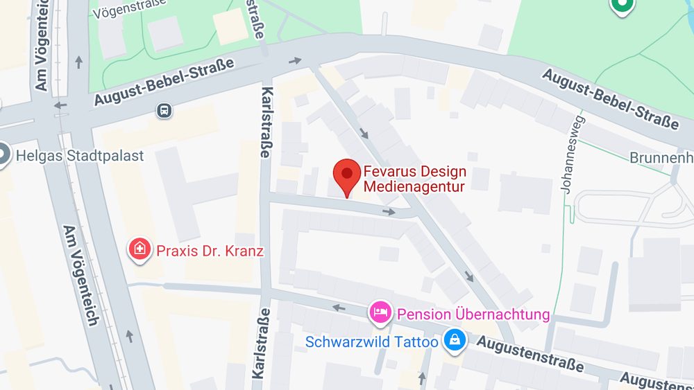 Karte: Fevarus Design Medienagentur