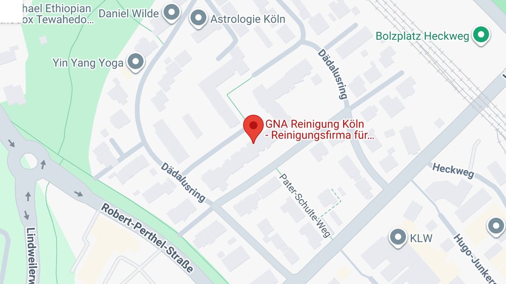 Karte: GNA Reinigung Köln – Reinigungsfirma für Gebäudereinigung und Büroreinigung